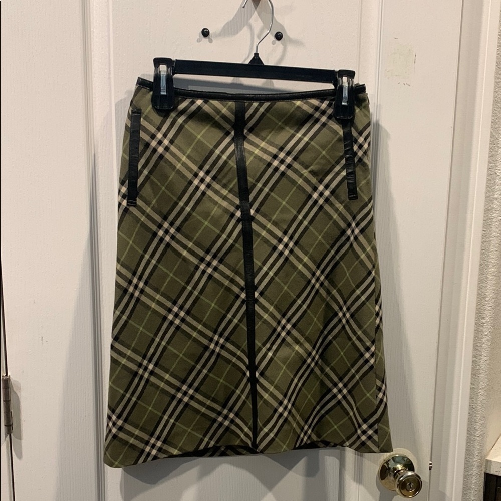 Plaid Green Skirt Burberry Nova Check Olive green type